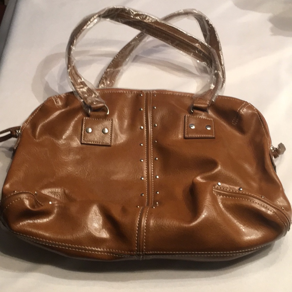 COPY - Nice medium brown faux leather purse